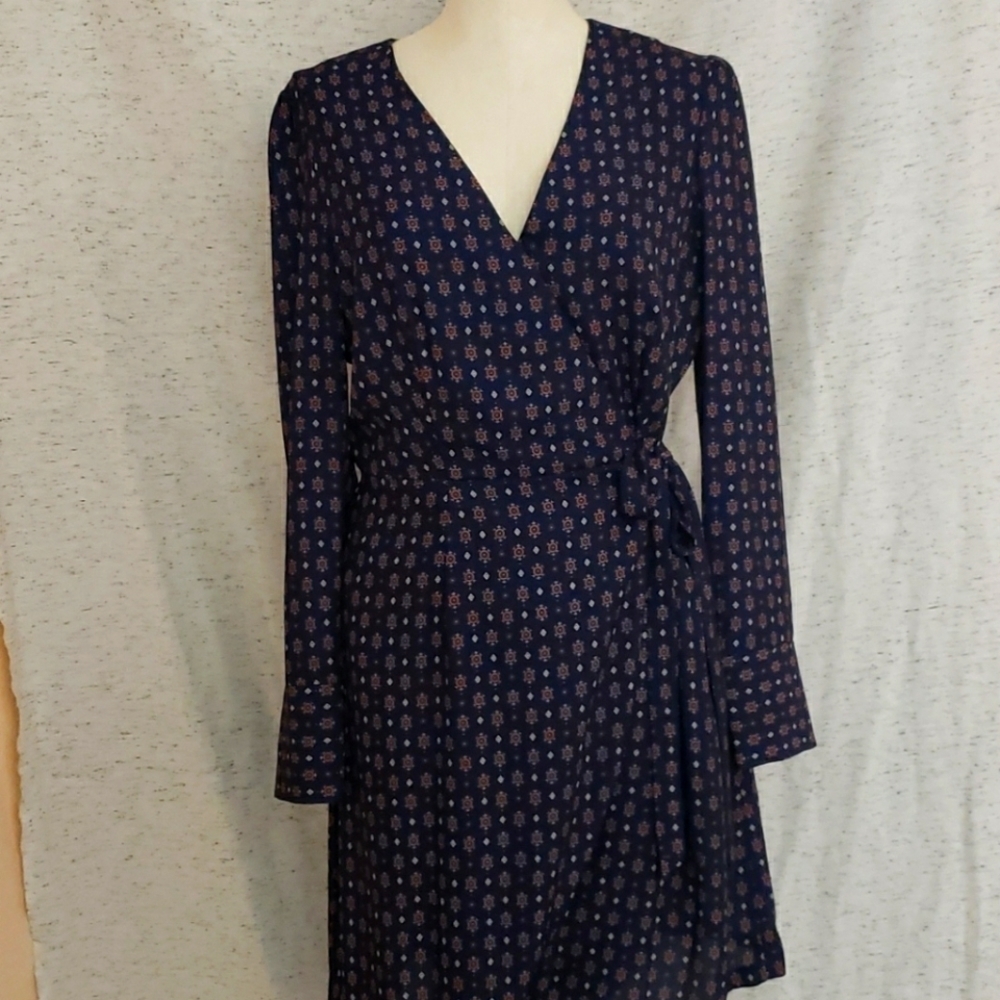 NWT Navy Dress with Side Tie